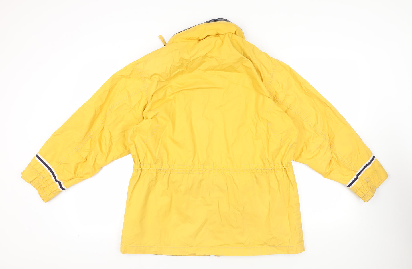 Marks and Spencer Womens Yellow Jacket Size 14 Zip - Lightweight Water Resistant