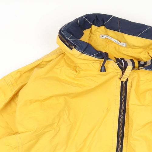 Marks and Spencer Womens Yellow Jacket Size 14 Zip - Lightweight Water Resistant