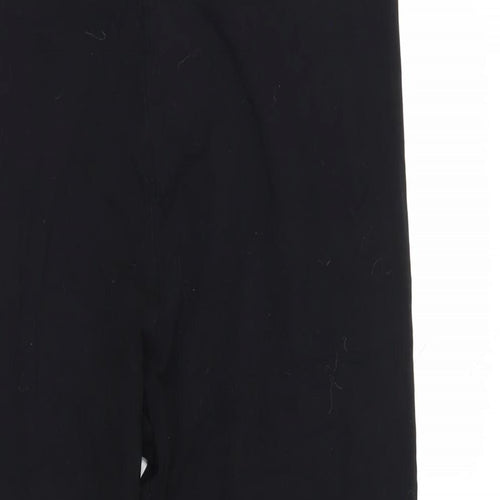 NEXT Womens Black Viscose Capri Leggings Size 18 L25 in - Elasticated Waist