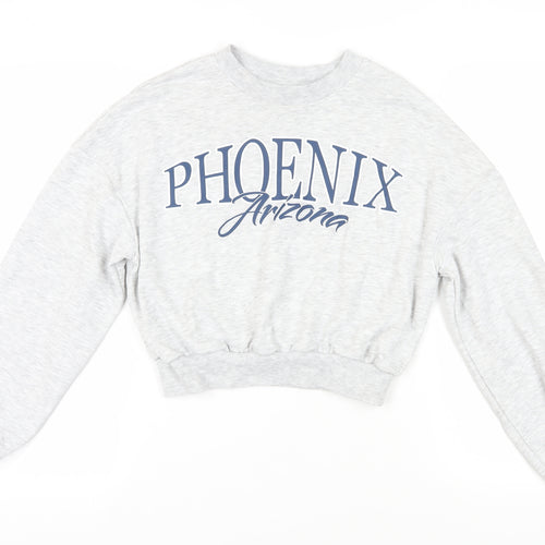 H&M Girls Grey Cotton Pullover Sweatshirt Size 13-14 Years Pullover - Phoenix Arizona