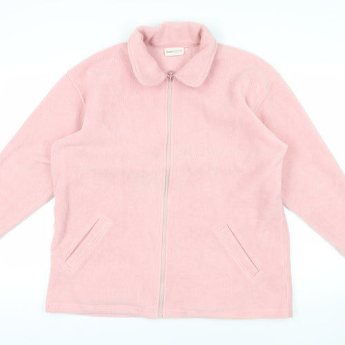 Bonmarché Womens Pink Jacket Size S Zip