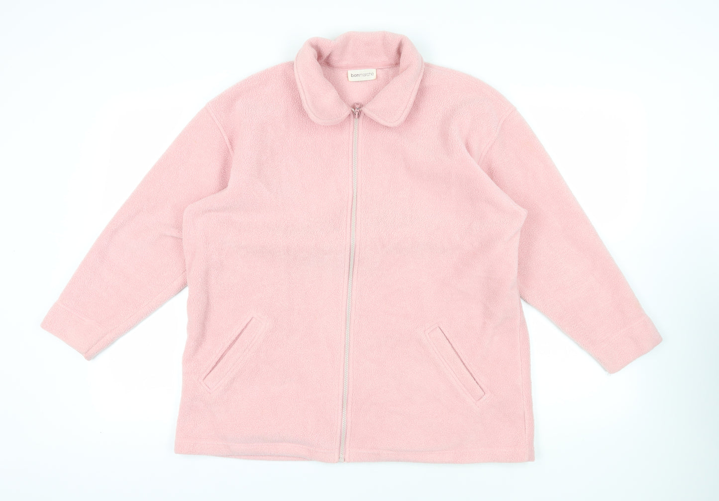 Bonmarché Womens Pink Jacket Size S Zip