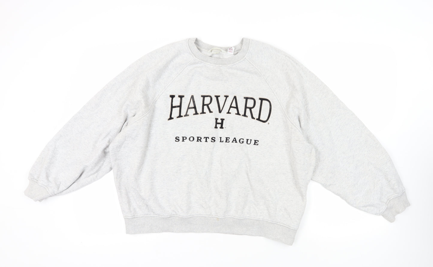 H&M Womens Grey Cotton Pullover Sweatshirt Size M Pullover - Harvard