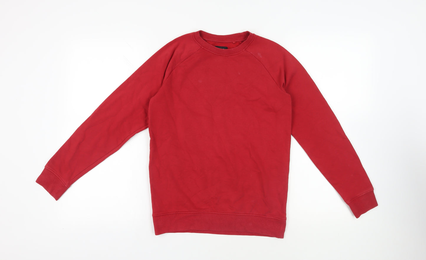 NEXT Girls Red Cotton Pullover Sweatshirt Size 12 Years Pullover