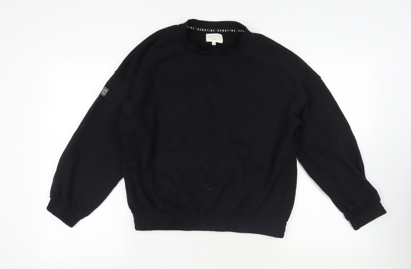 NEXT Womens Black Cotton Pullover Sweatshirt Size M Pullover