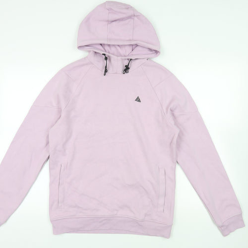 NEXT Mens Purple Cotton Pullover Hoodie Size S - Pockets