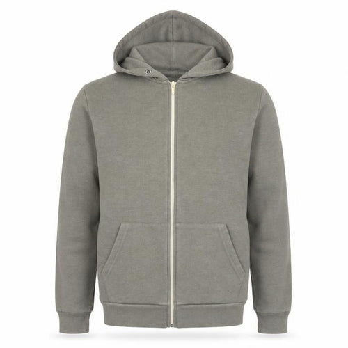 Topman Mens Grey Cotton Full Zip Hoodie Size XS - Pockets
