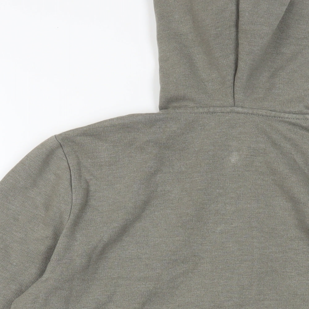 Topman Mens Grey Cotton Full Zip Hoodie Size XS - Pockets