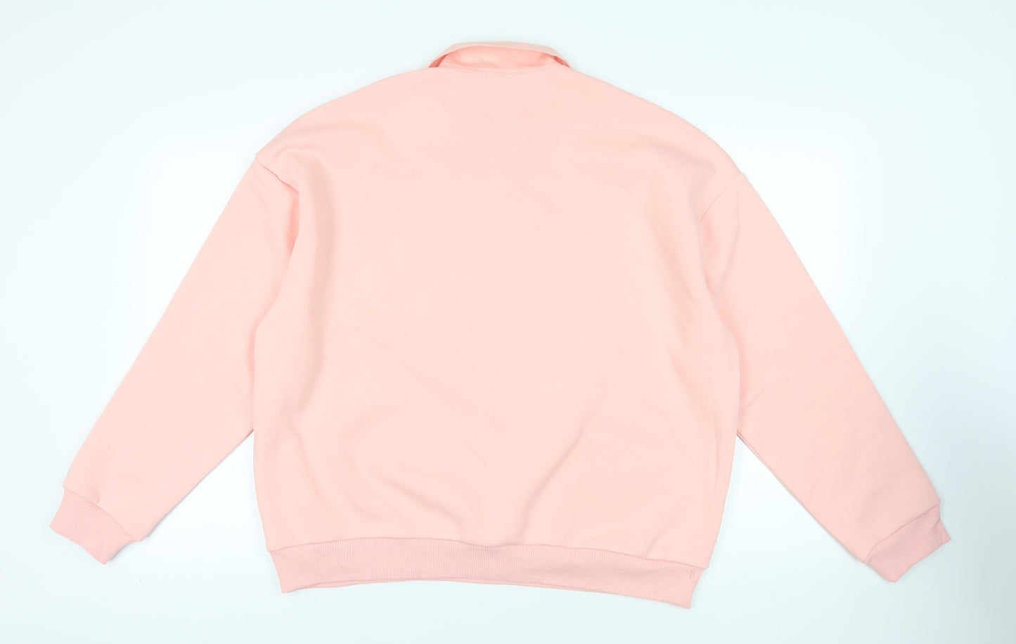 ASOS Womens Pink Cotton Pullover Sweatshirt Size 18 Button