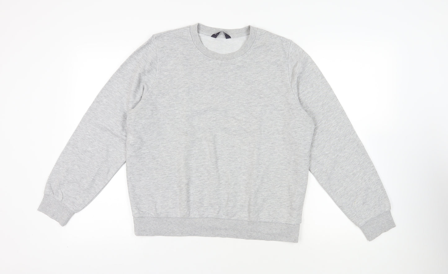 Marks and Spencer Womens Grey Cotton Pullover Sweatshirt Size 14 Pullover