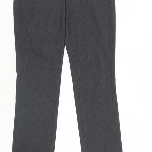 Jesiré Womens Grey Polyester Dress Pants Trousers Size 12 L30 in Regular Zip