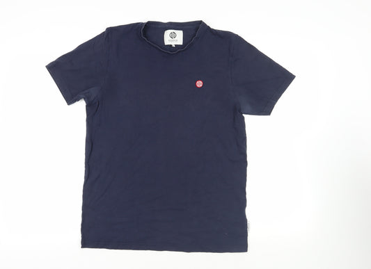 Nordam Mens Blue Cotton T-Shirt Size M Crew Neck - Logo