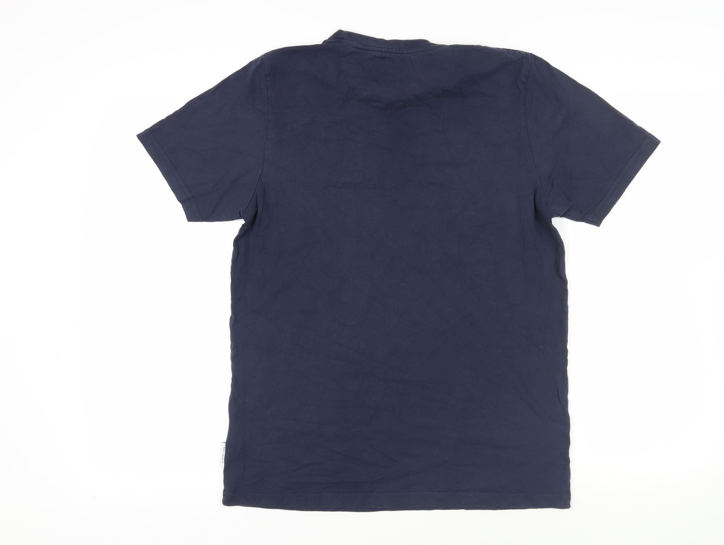 Nordam Mens Blue Cotton T-Shirt Size M Crew Neck - Logo