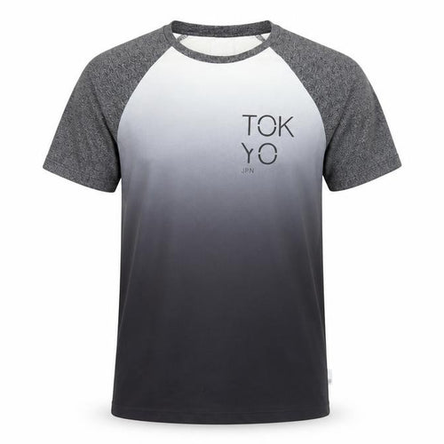 Burton Mens Grey Polyester T-Shirt Size S Crew Neck - Tokyo Japan