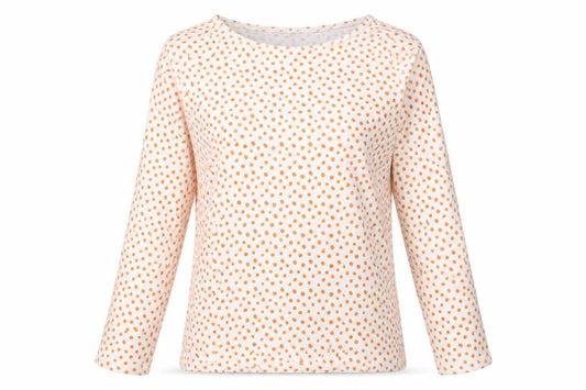 Front view of Marks & Spencer women’s white cotton basic t-shirt, size UK 12, boat neck