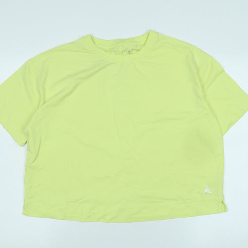 NEXT Womens Yellow Camel Basic T-Shirt Size L Collared