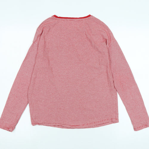 NEXT Girls Red Cotton Jersey T-Shirt Size 12 Years Collared
