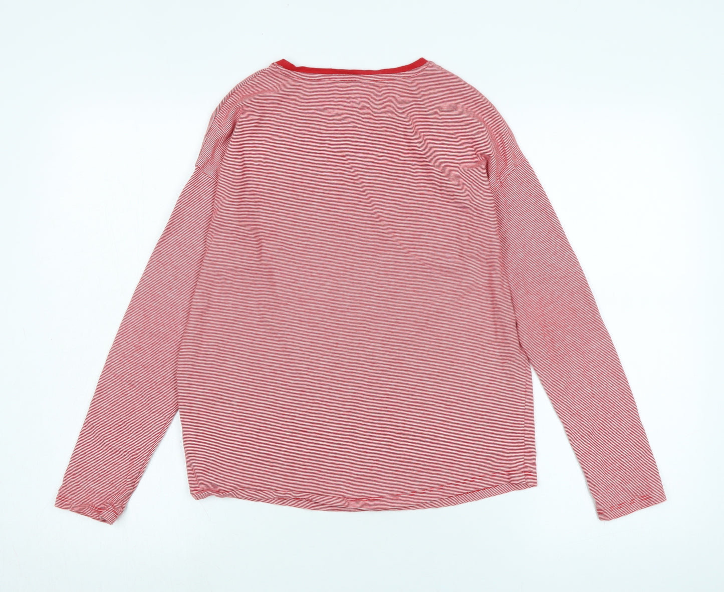 NEXT Girls Red Cotton Jersey T-Shirt Size 12 Years Collared