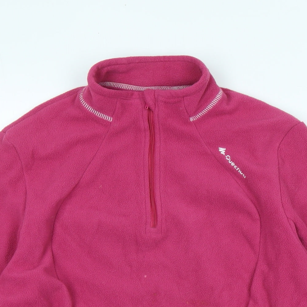 Quechua Womens Pink Polyester Pullover Sweatshirt Size M