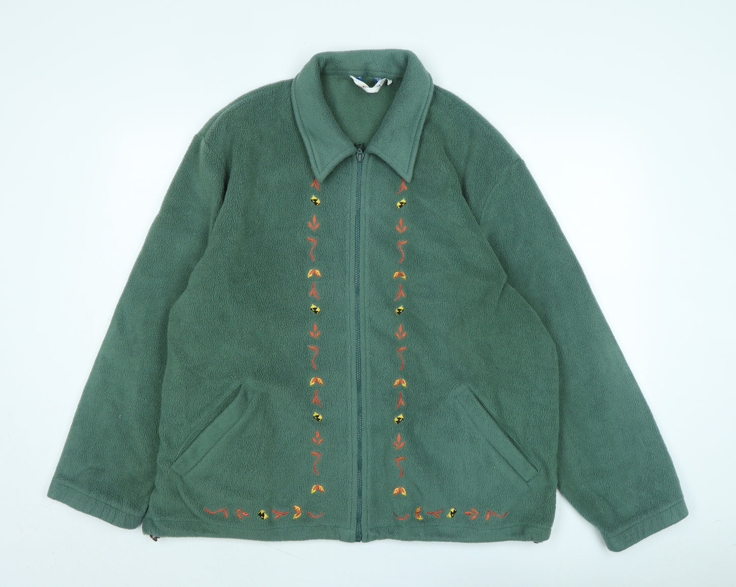 Damart Womens Green Jacket Size 22 Zip