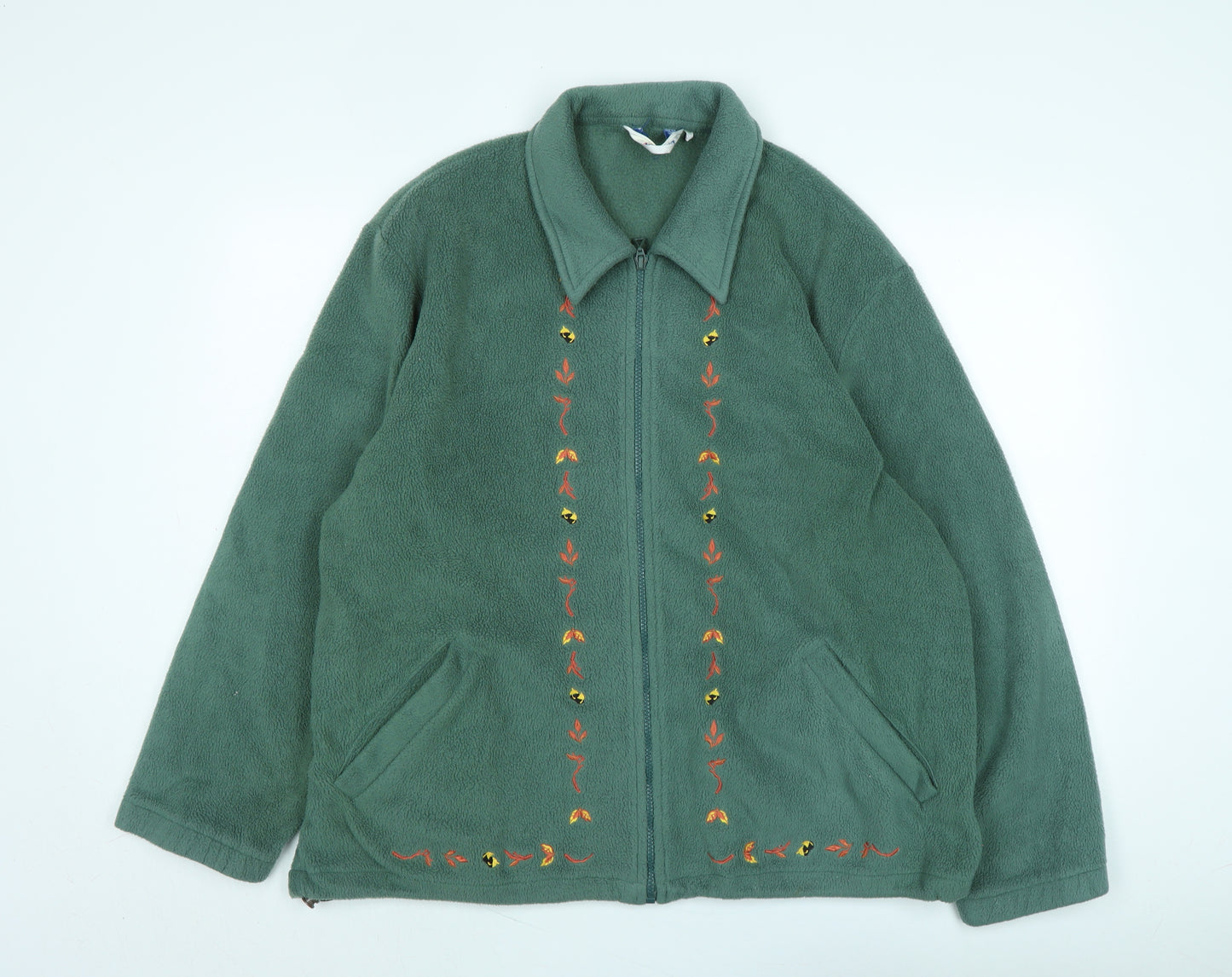 Damart Womens Green Jacket Size 22 Zip