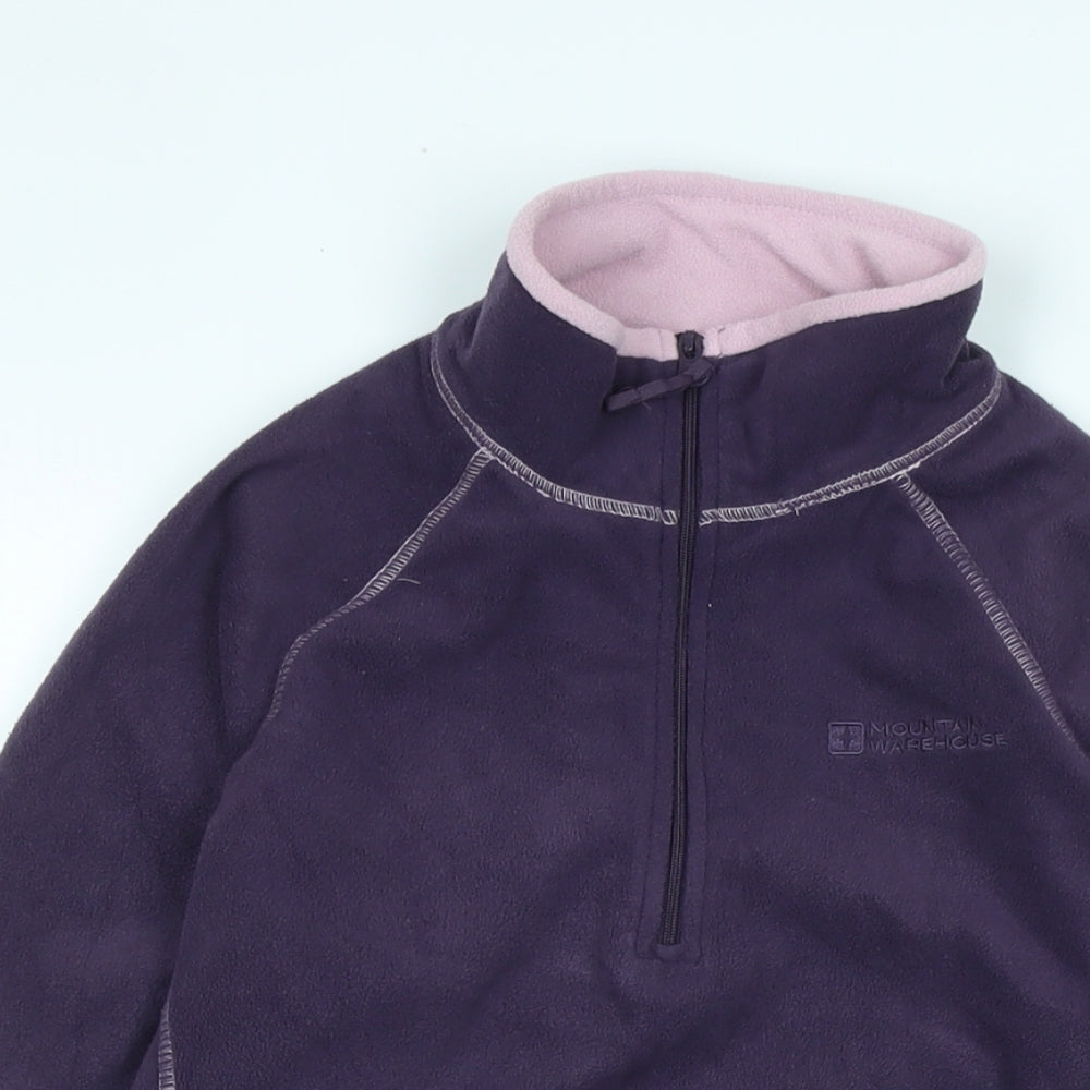 Mountain Warehouse Womens Purple Polyester Pullover Sweatshirt Size 10