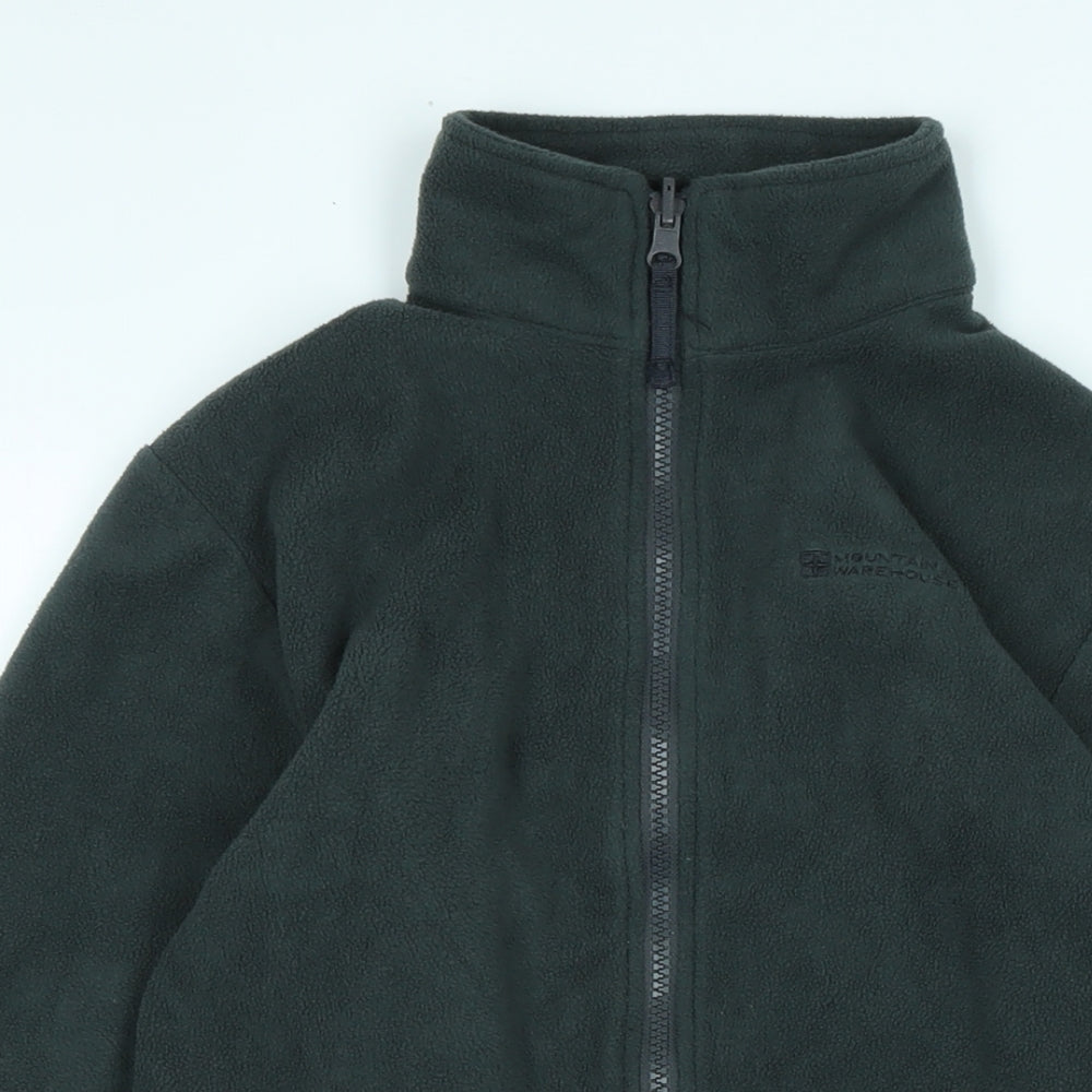 Mountain Warehouse Girls Green Jacket Size 13 Years Zip