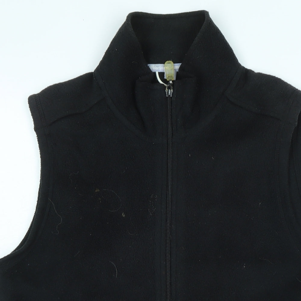 thermatech Womens Black Gilet Waistcoat Size M Zip