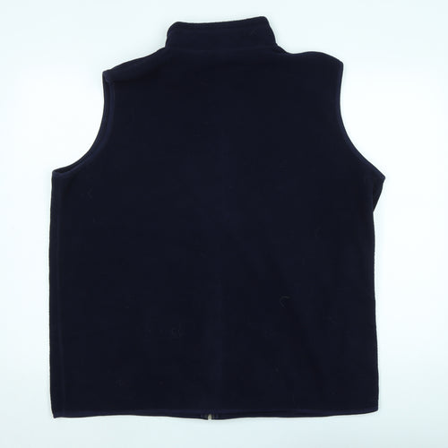 EWM Mens Black Gilet Waistcoat Size XL Zip