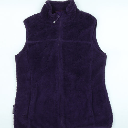 Mountain Warehouse Womens Purple Gilet Waistcoat Size 12 Zip