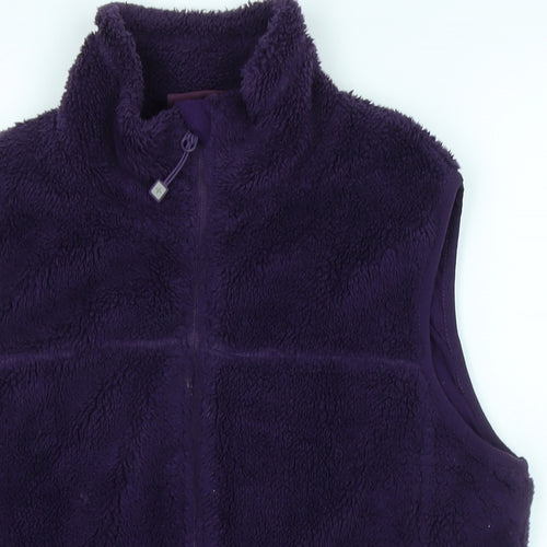 Mountain Warehouse Womens Purple Gilet Waistcoat Size 12 Zip