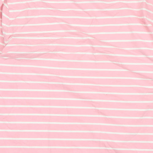 Crew Clothing Womens Pink Cotton Jersey T-Shirt Size 14 Boat Neck