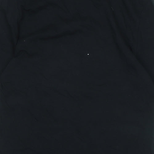Nike Womens Black Cotton Basic T-Shirt Size S Crew Neck