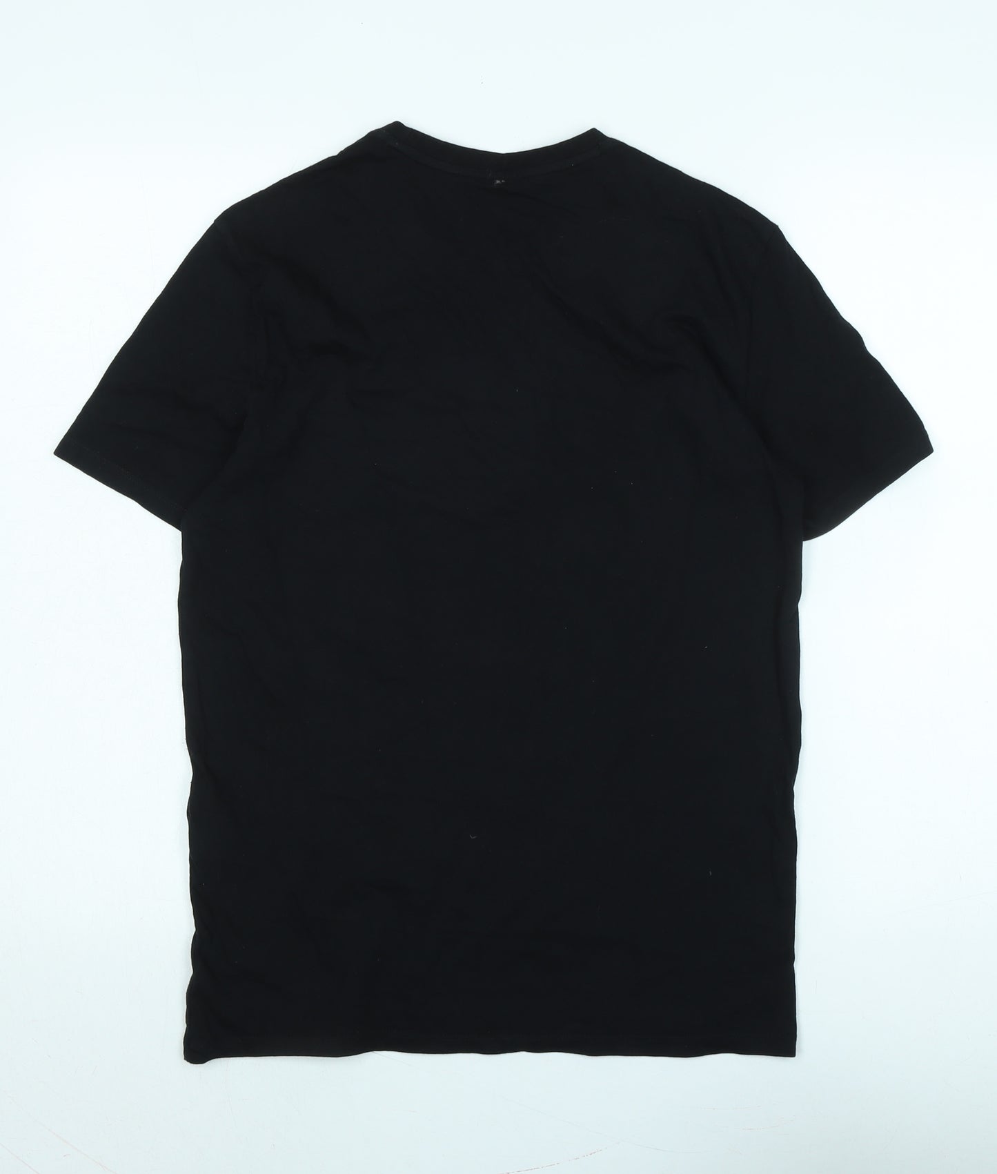 Armani Exchange Mens Black Cotton T-Shirt Size S Collared - Speak Don't Swipe