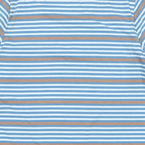 Polo Boys Blue Cotton Basic T-Shirt Size 15-16 Years Collared