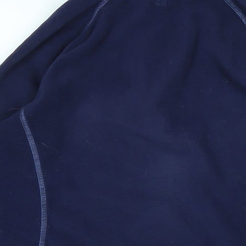 Mountain Warehouse Womens Blue Polyester Pullover Sweatshirt Size 10 - Logo