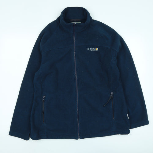 Regatta Womens Blue Jacket Size XL Zip - Logo