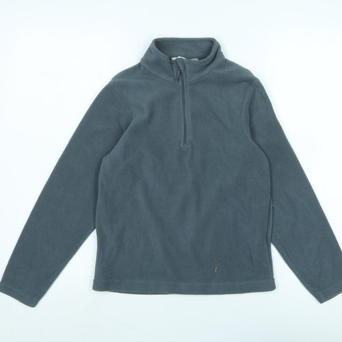 Mountain Warehouse Boys Grey Polyester Pullover Sweatshirt Size 9-10 Years Zip - Logo