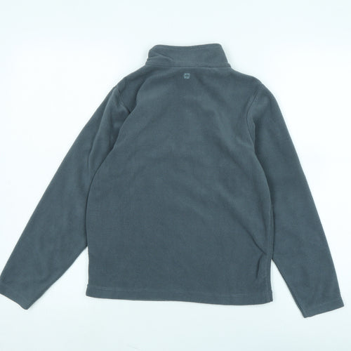 Mountain Warehouse Boys Grey Polyester Pullover Sweatshirt Size 9-10 Years Zip - Logo