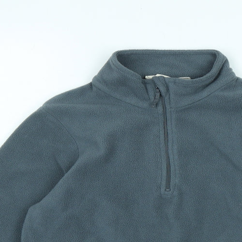 Mountain Warehouse Boys Grey Polyester Pullover Sweatshirt Size 9-10 Years Zip - Logo