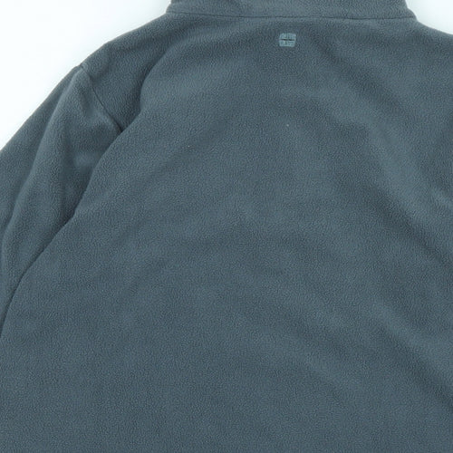 Mountain Warehouse Boys Grey Polyester Pullover Sweatshirt Size 9-10 Years Zip - Logo