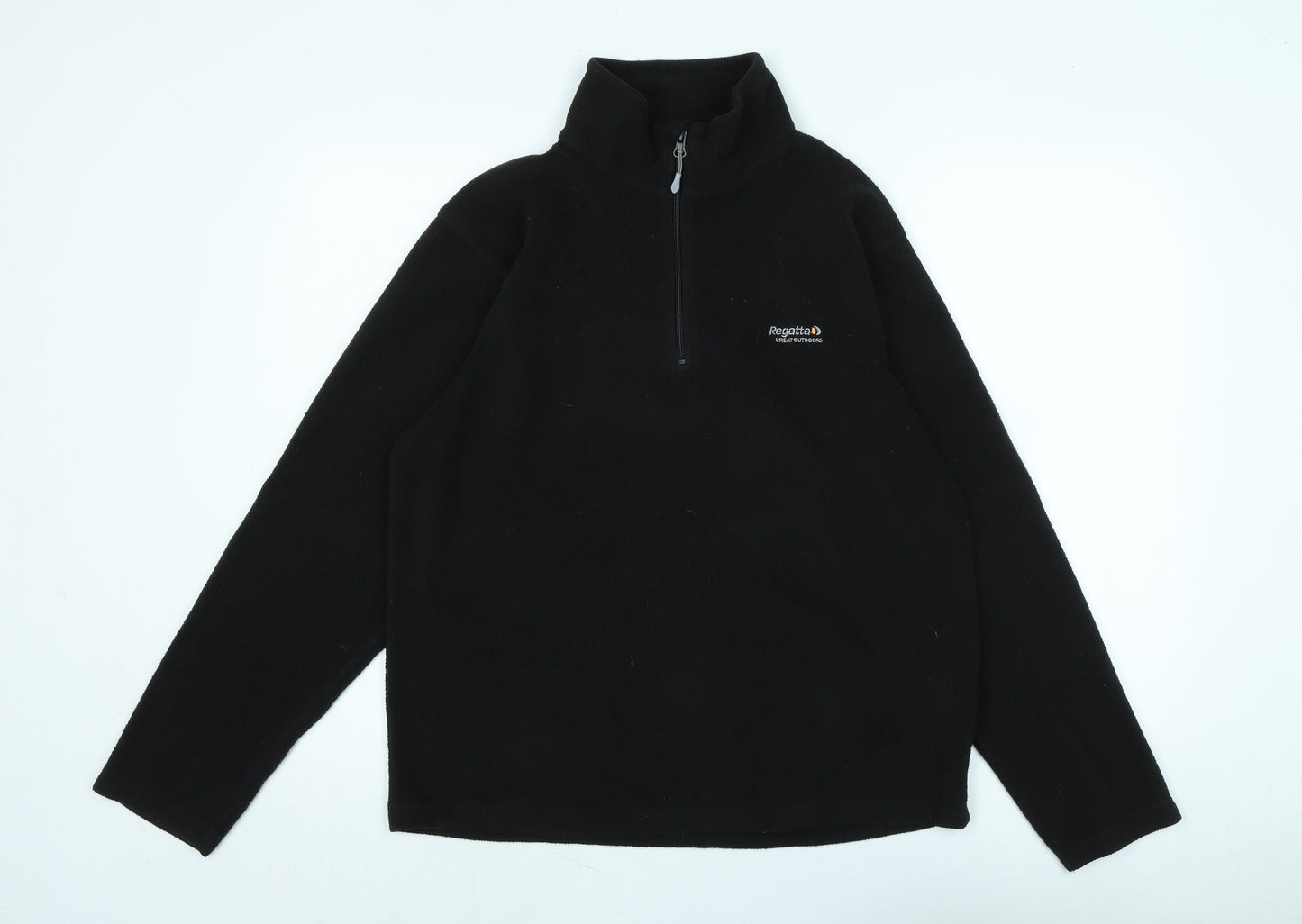 Regatta Mens Black Polyester Pullover Sweatshirt Size L - Logo