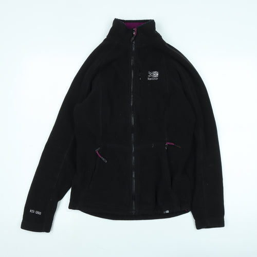 Karrimor Womens Black Jacket Size 10 Zip - Logo