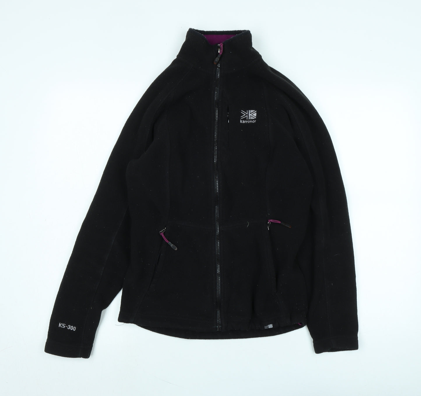 Karrimor Womens Black Jacket Size 10 Zip - Logo