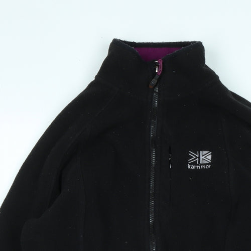 Karrimor Womens Black Jacket Size 10 Zip - Logo