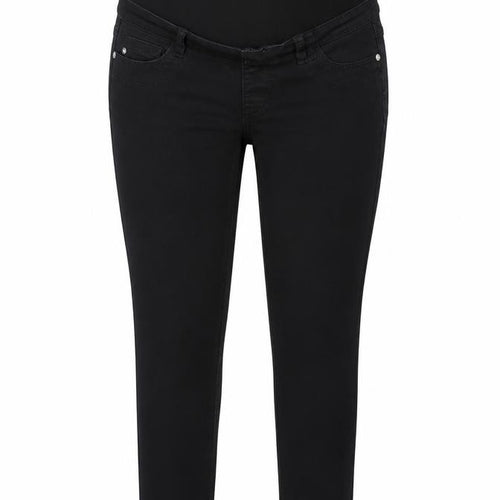 Red Herring Womens Black Cotton Straight Jeans Size 12 L30 in Regular Zip