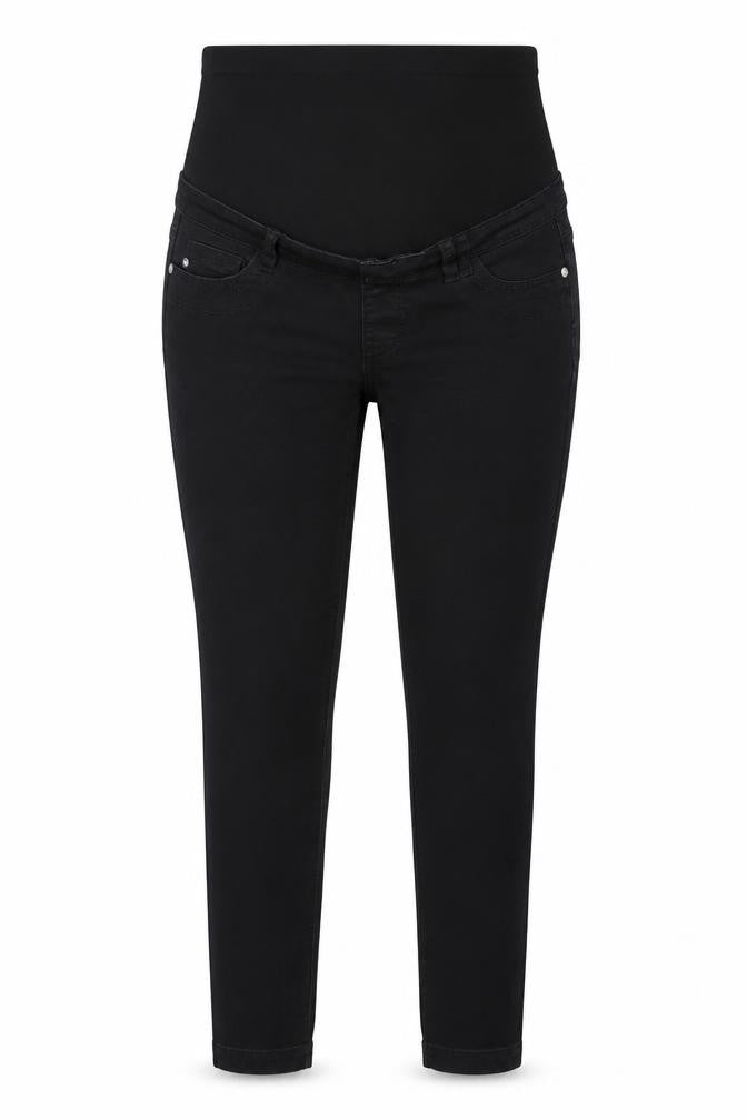 Red Herring Womens Black Cotton Straight Jeans Size 12 L30 in Regular Zip