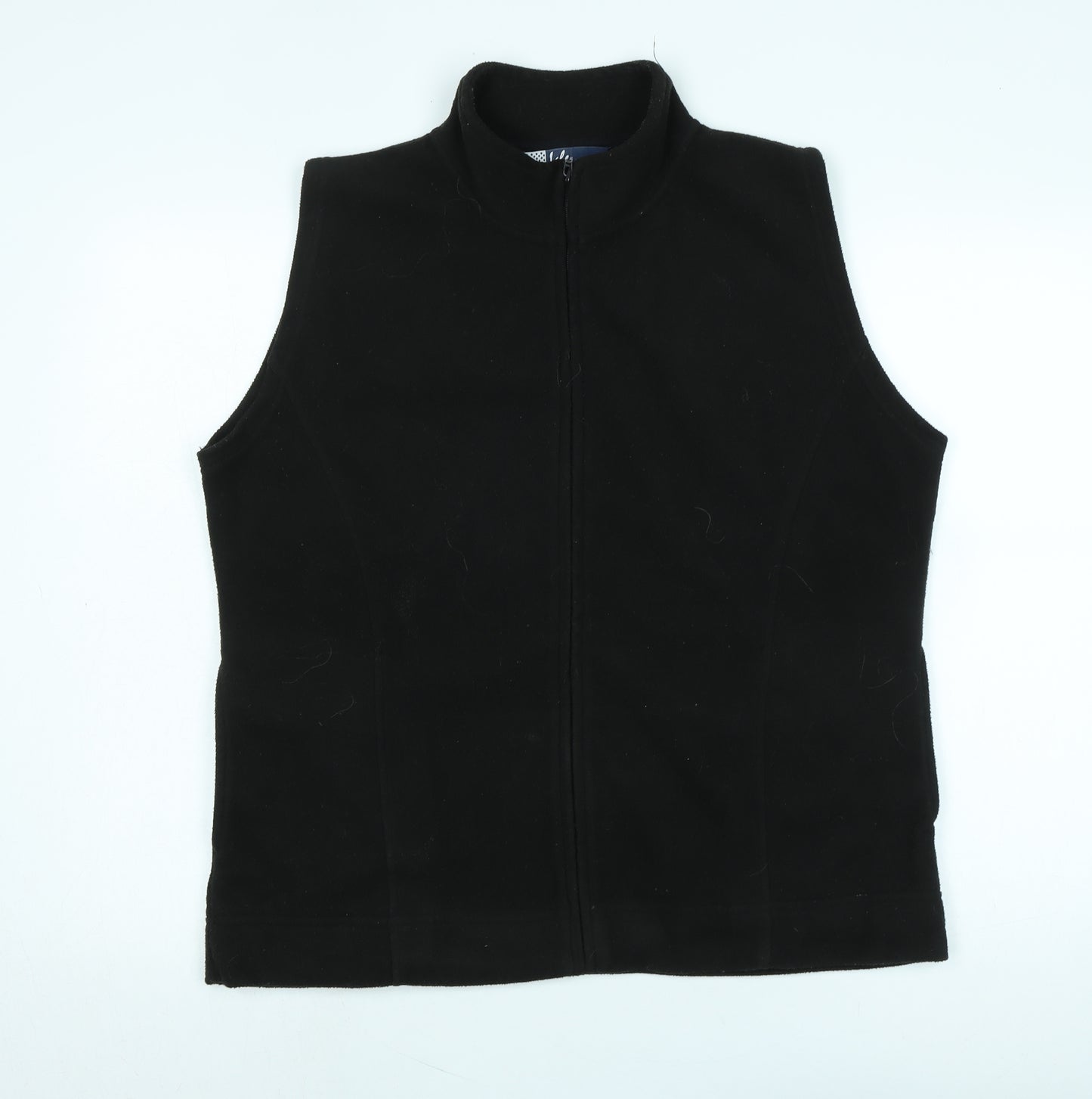 EWM Mens Black Gilet Waistcoat Size L Zip - Logo