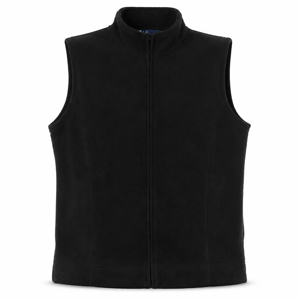 EWM Mens Black Gilet Waistcoat Size L Zip - Logo
