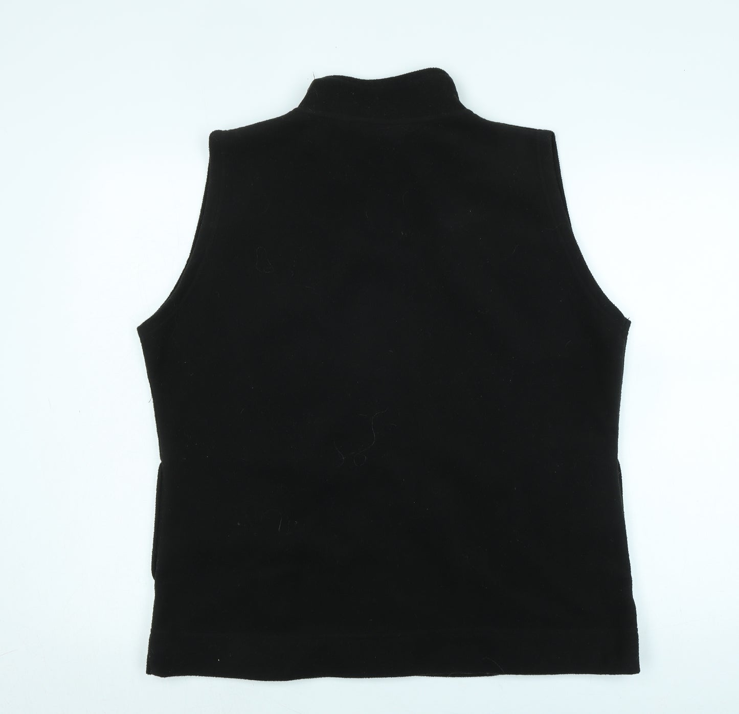 EWM Mens Black Gilet Waistcoat Size L Zip - Logo